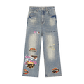 Vintage Wash Distressed Denim Jeans