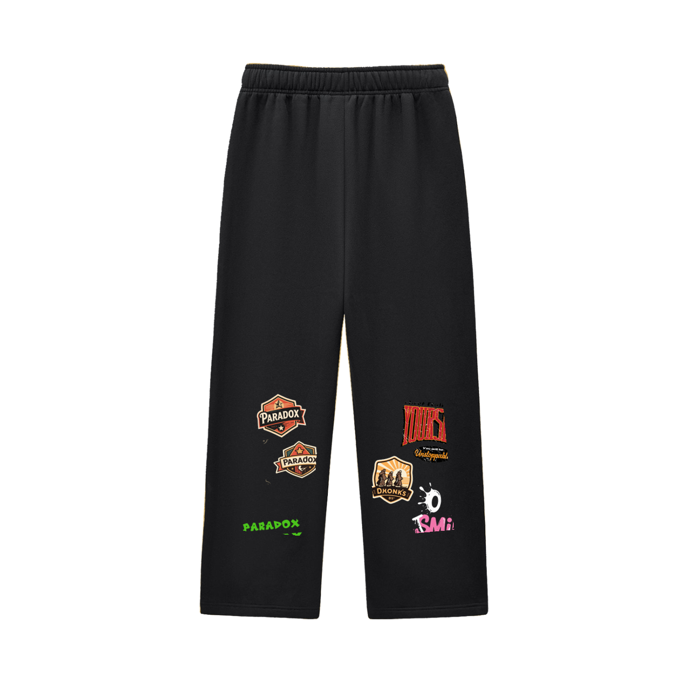 Contrast-Stitched Fleece Sweatpants