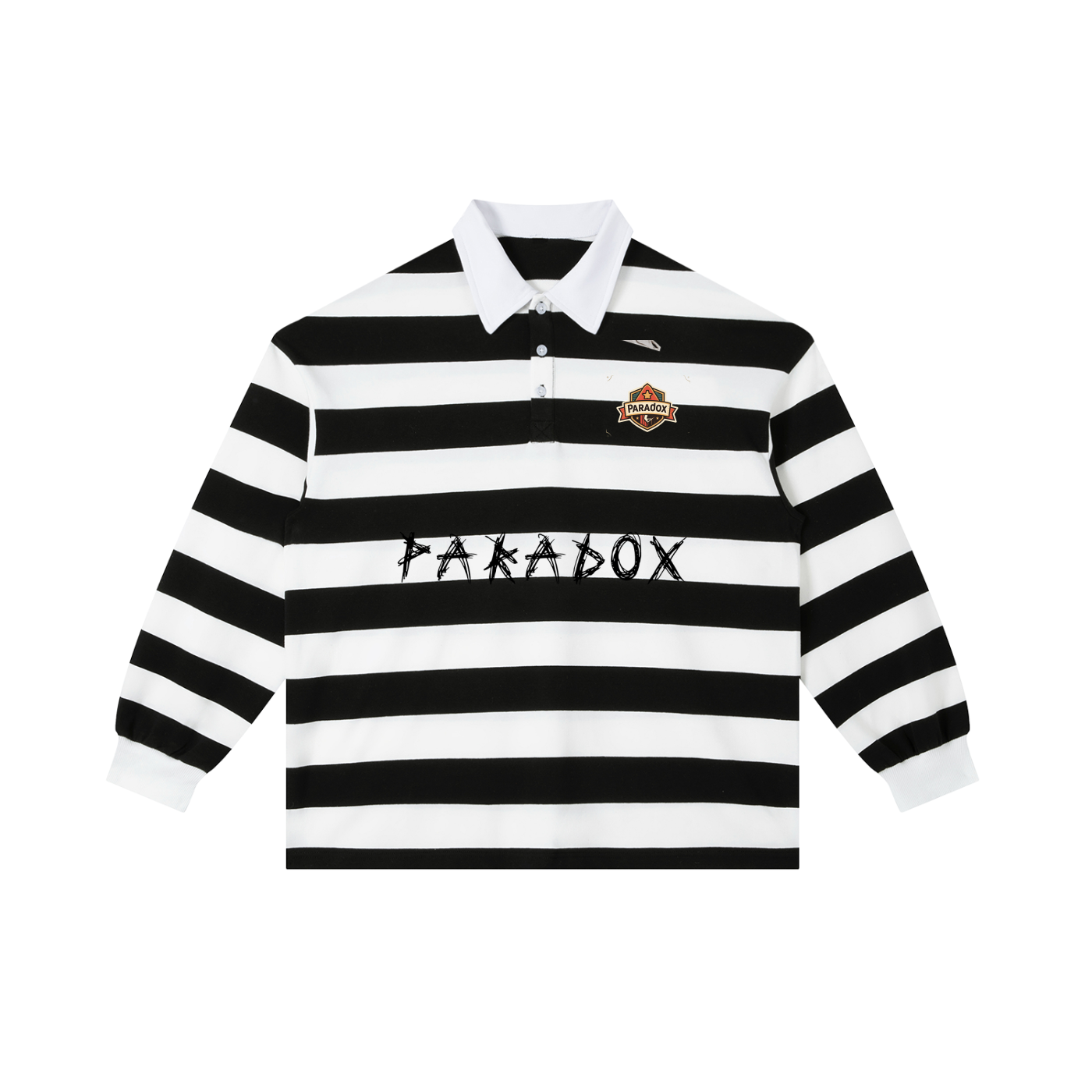 Color Block Stripe Polo Shirt