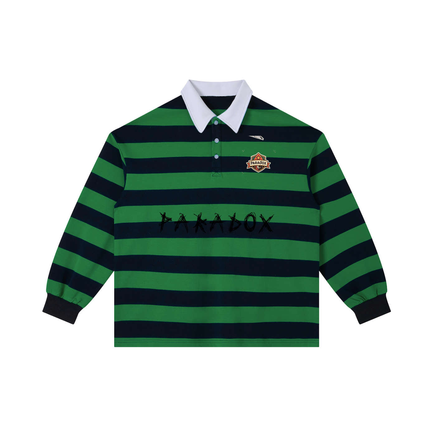 Color Block Stripe Polo Shirt