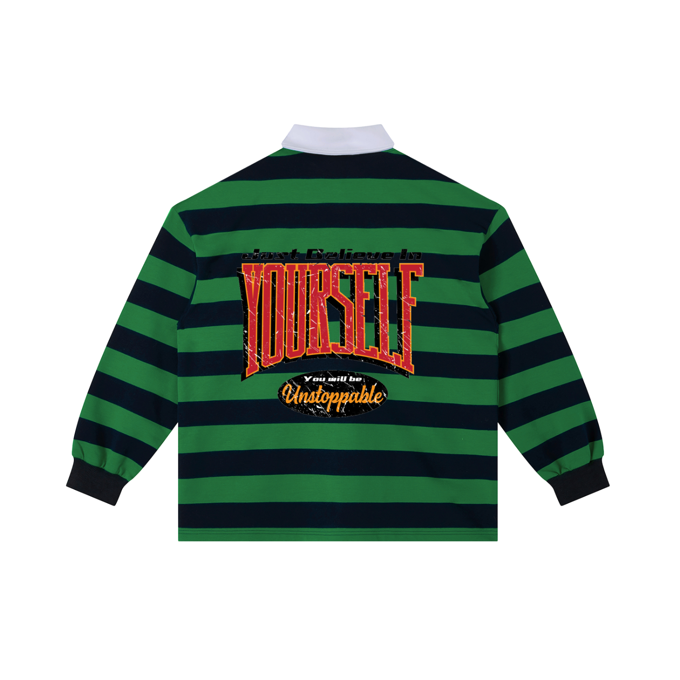 Color Block Stripe Polo Shirt