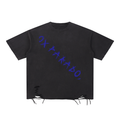 Snow Washed Raw-Hem T-Shirt