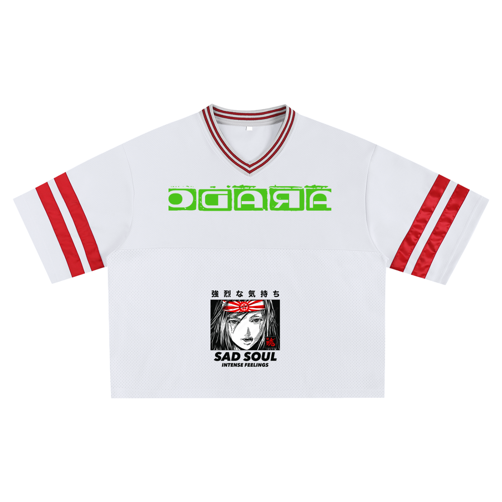 Taped Mesh Boxy T-shirt