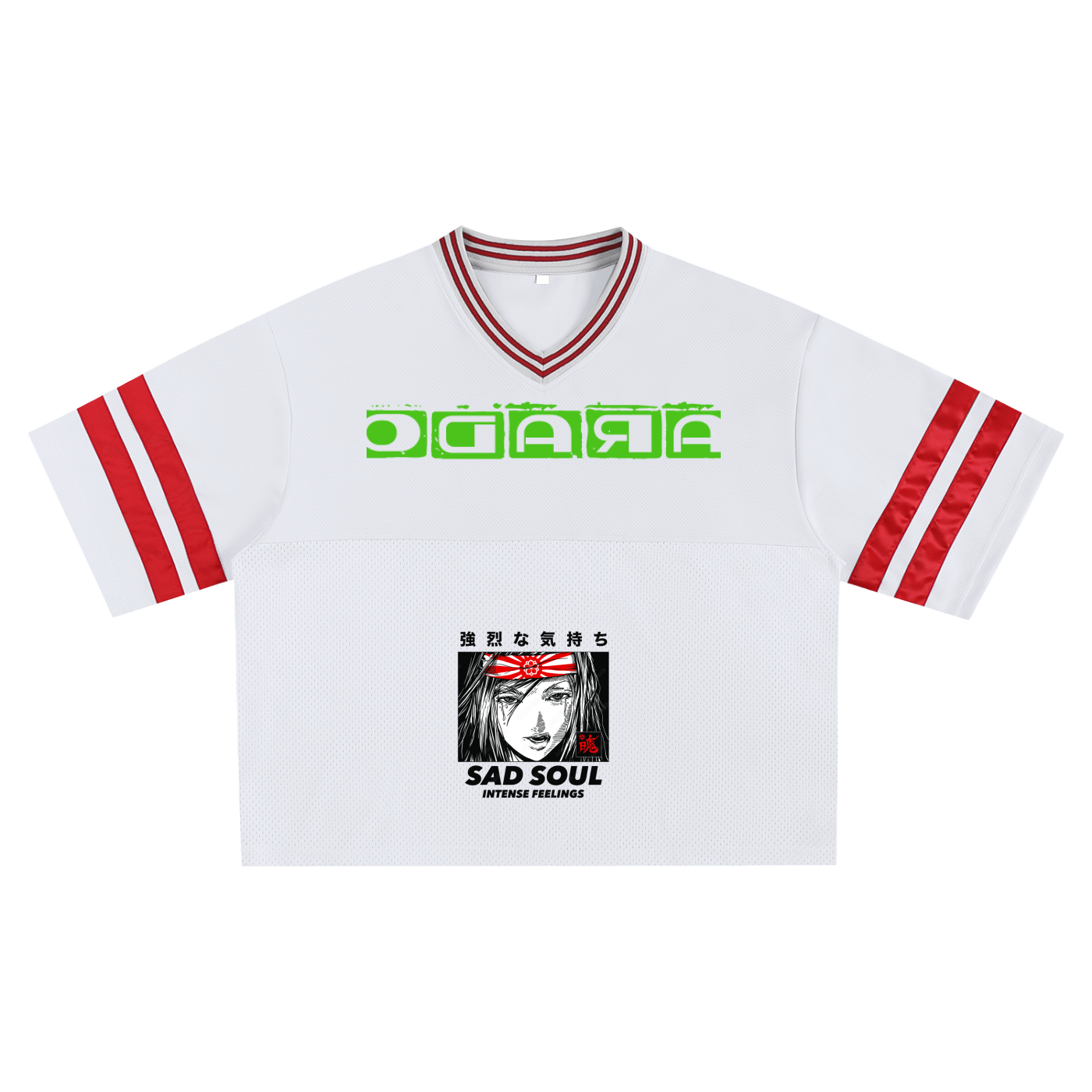 Taped Mesh Boxy T-shirt
