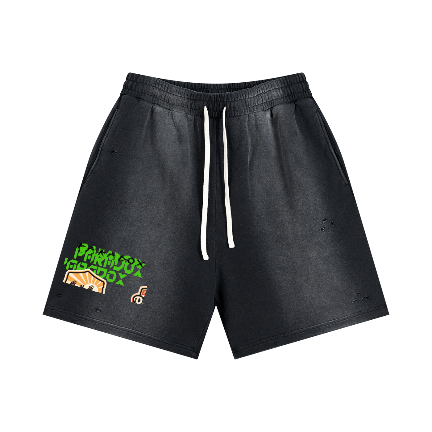 Sun Fade Distressed Shorts