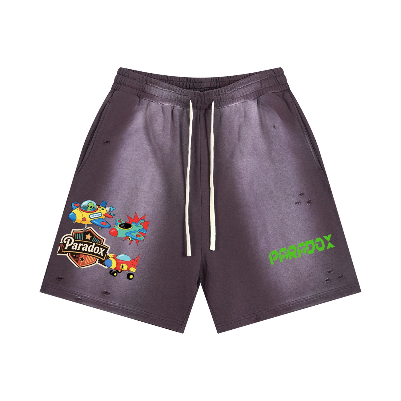 Sun Fade Distressed Shorts