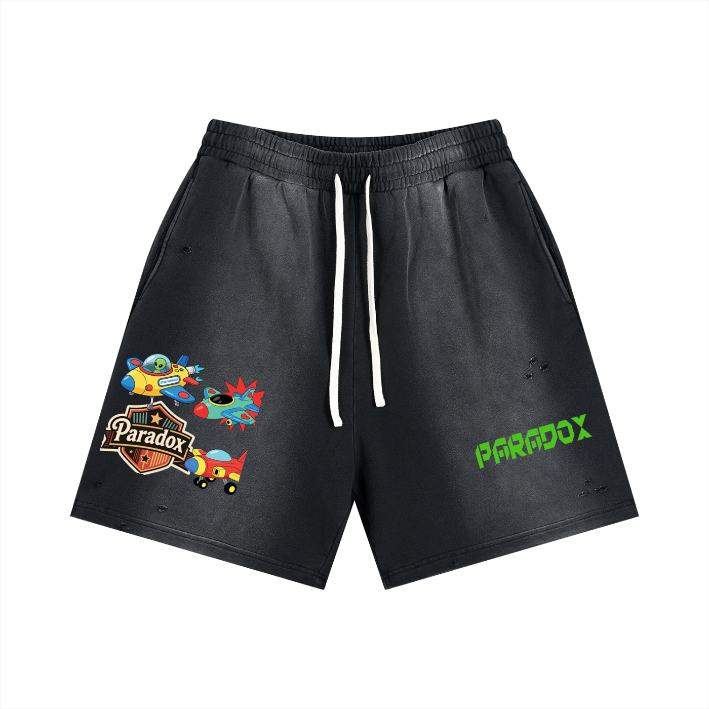 Sun Fade Distressed Shorts