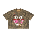 Unisex Leopard Print Boxy T-Shirt