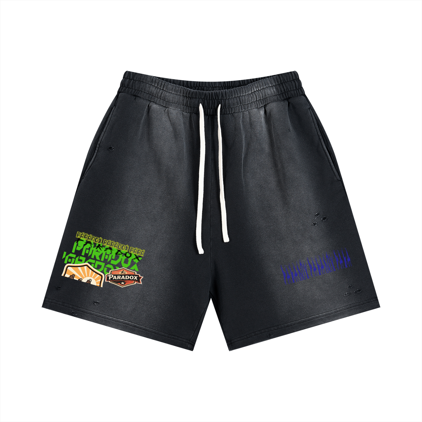 Sun Fade Distressed Shorts