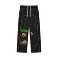 Contrast-Stitched Fleece Sweatpants