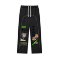 Contrast-Stitched Fleece Sweatpants