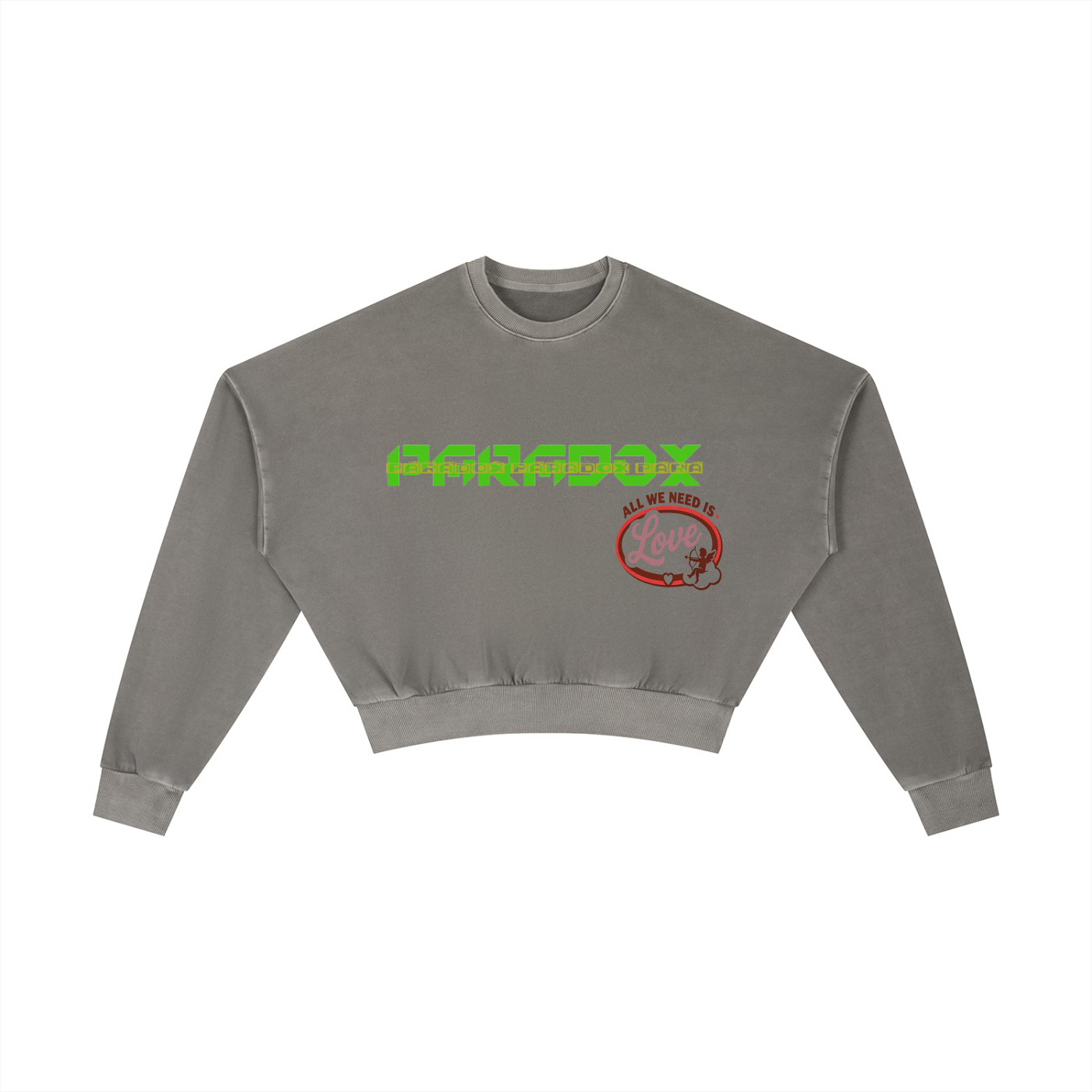 Vintage Washed Cropped Sweatshirt