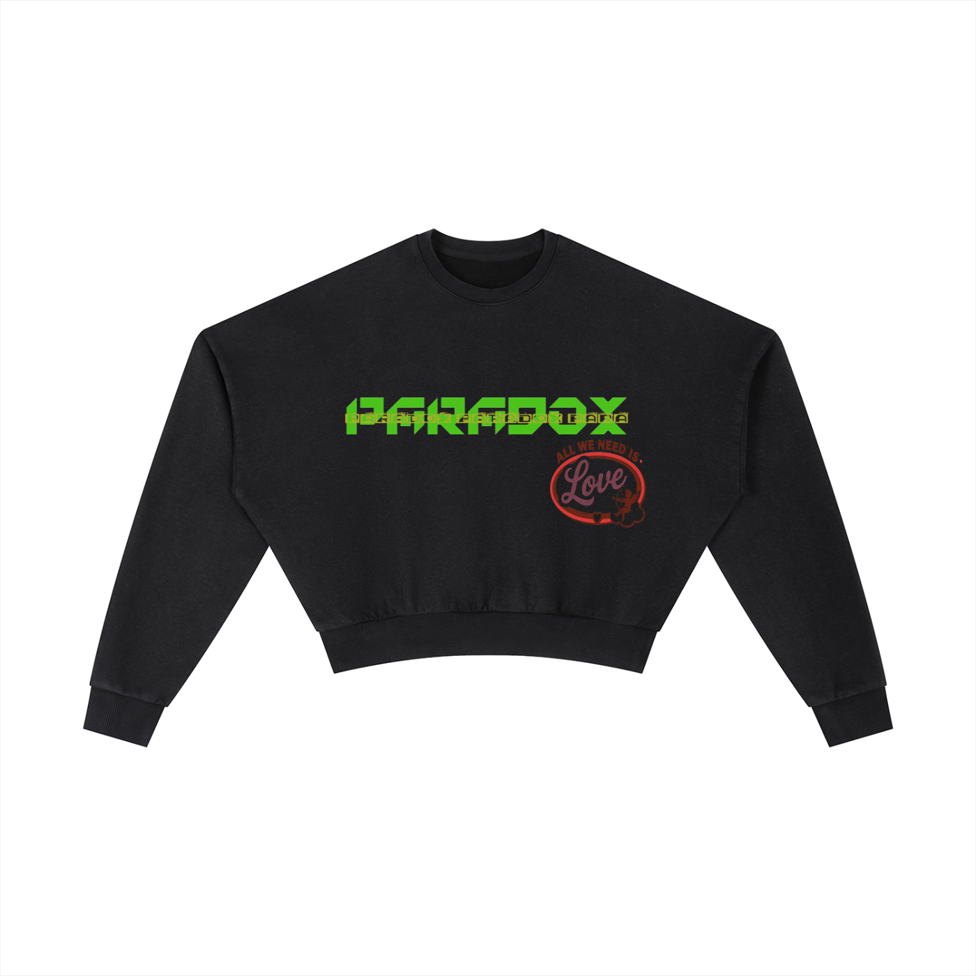 Vintage Washed Cropped Sweatshirt
